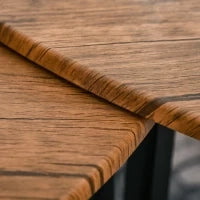 Set di 3 Tavolini da Caffè di Design Diverse Grandezze Finitura in Noce