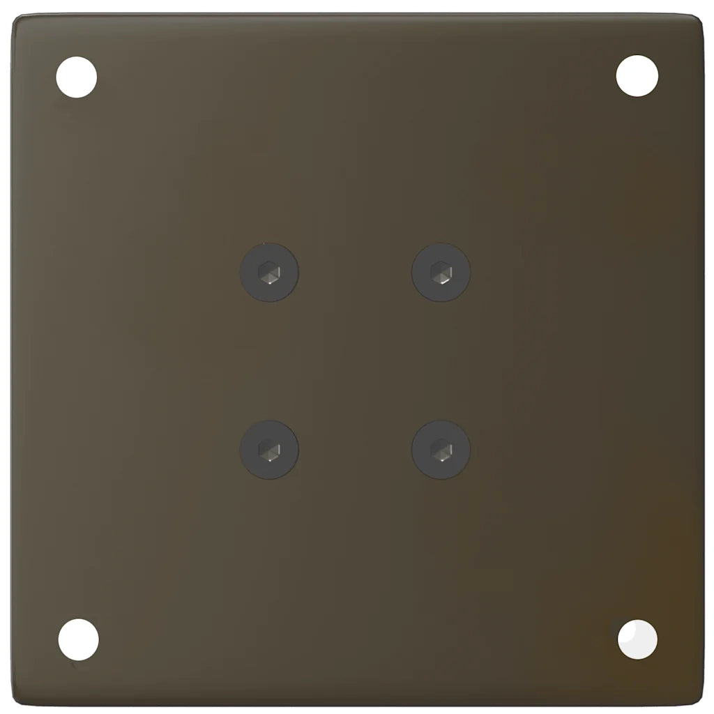 Gambe per Tavolino da Caffè 4 pz Acciaio Naturale 30-32 cm Acciaio 4012451