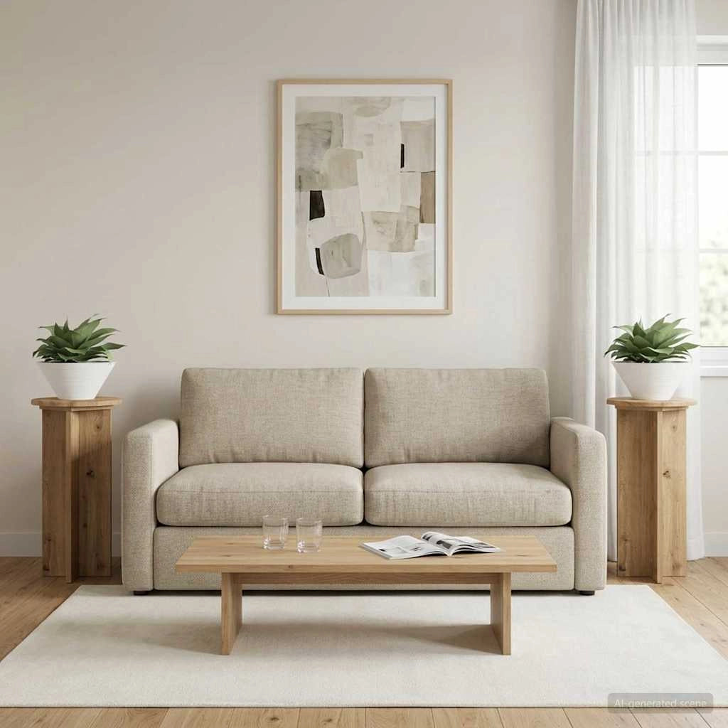 Supporto per piante 2 pz Rovere Artigianale 29,5 x 29,5 x 60 cm 899725