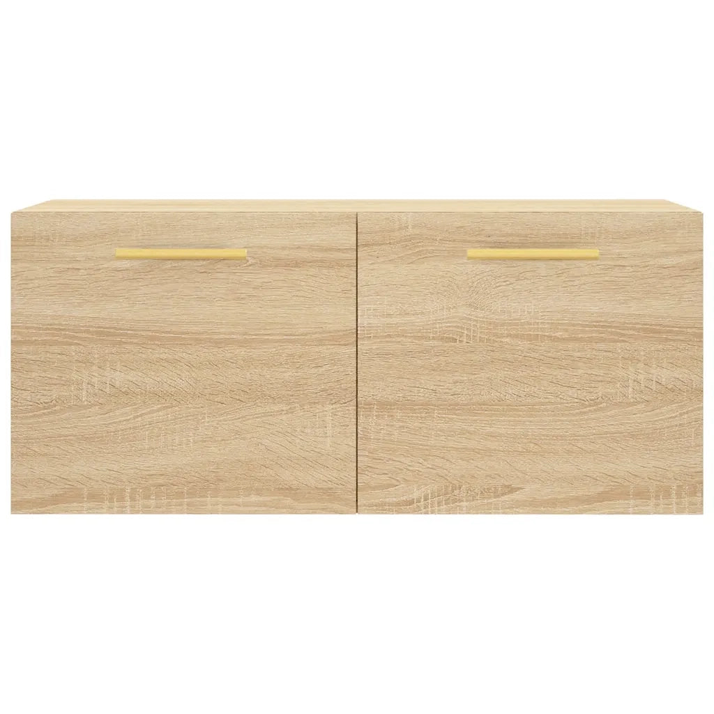 Mobile a Parete Rovere Sonoma 80x36,5x35 cm Legno Multistrato