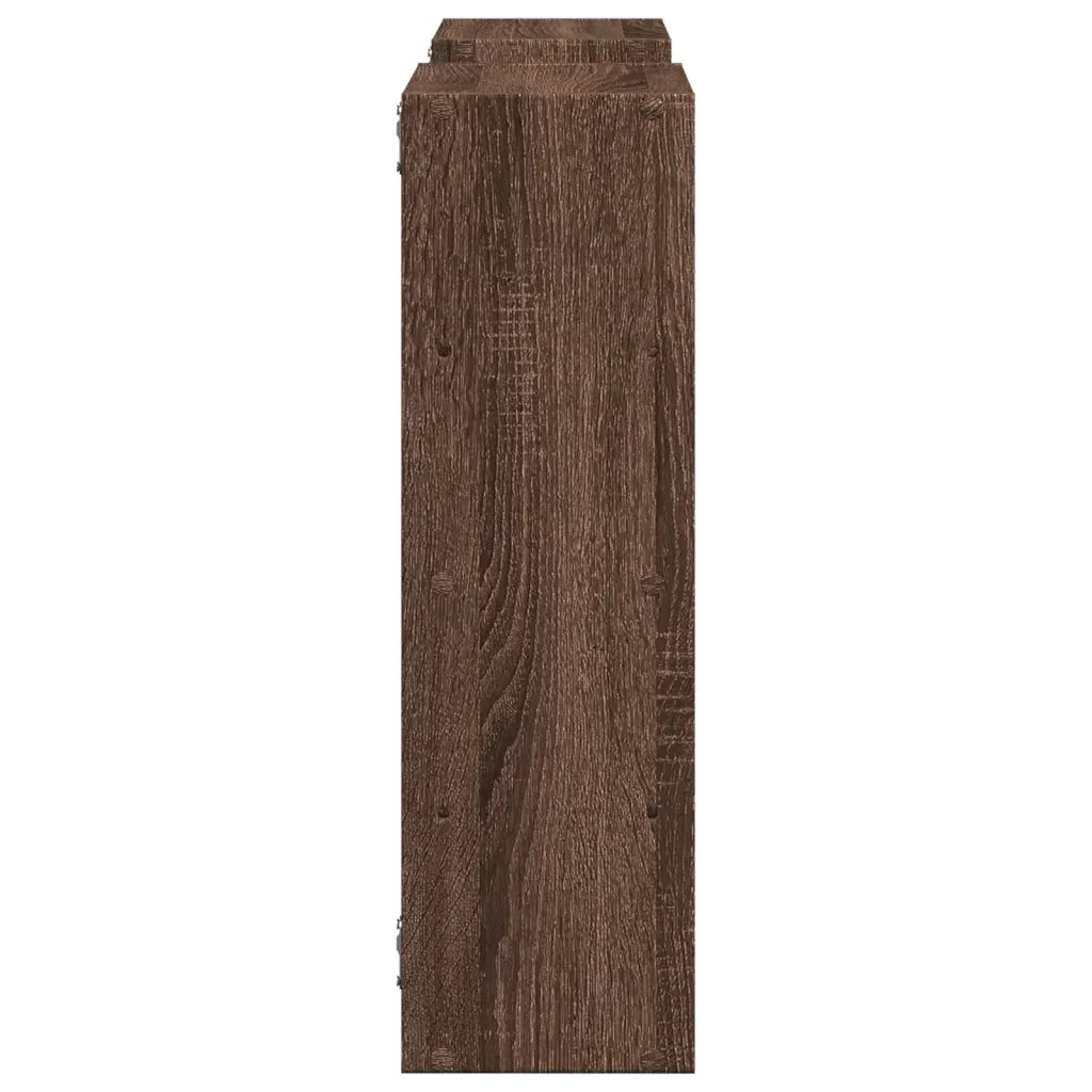 Mensola a Muro Rovere Marrone 96x18x60 cm in Truciolato