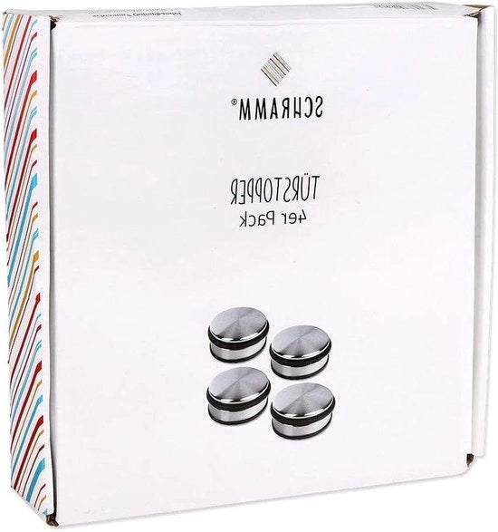 Stoppera porta piano ca. 10 x 4 cm con protezione in gomma 4-pack con cuscinetto di protezione per porta