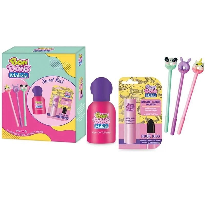 MALIZIA BON BONS COFANETTO REGALO PROFUMO BALSAMO LABBRA E PENNE