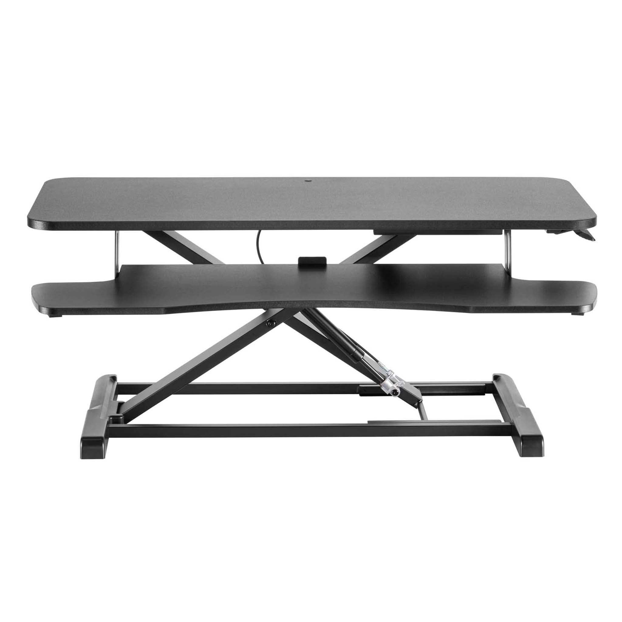 Alzata per monitor 95x40cm con porta tastiera, regolabile, Supporto di rialzo per computer