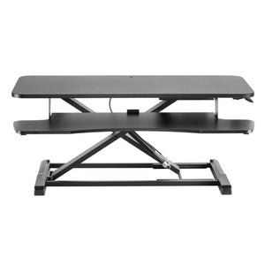 Alzata per monitor 95x40cm con porta tastiera, regolabile, Supporto di rialzo per computer