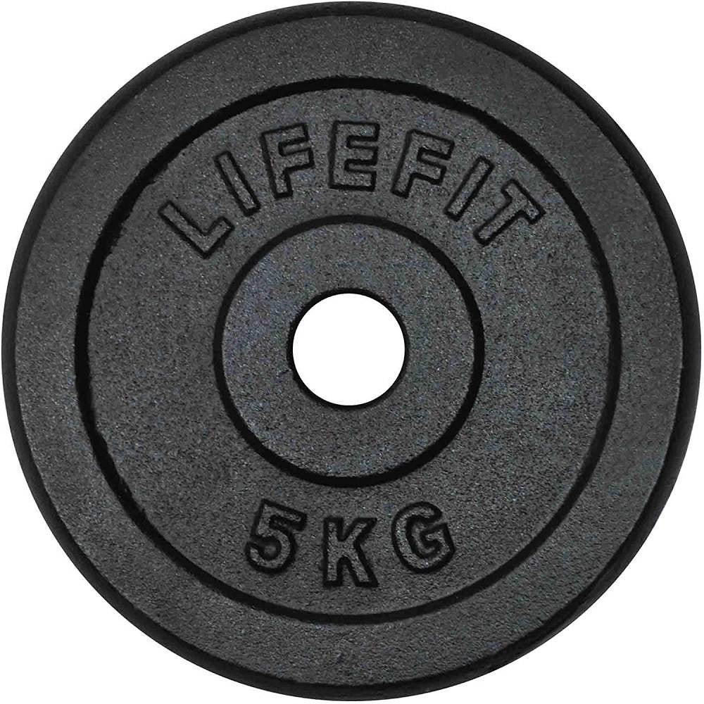 Trade Shop - Disco Per Bilanciere Manubri Peso In Ghisa Dischi Fitness Palestra Gdc Da 5 Kg -