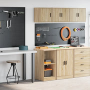 Armadi da Garage 2 pz Rovere Sonoma in Legno Multistrato 3328271