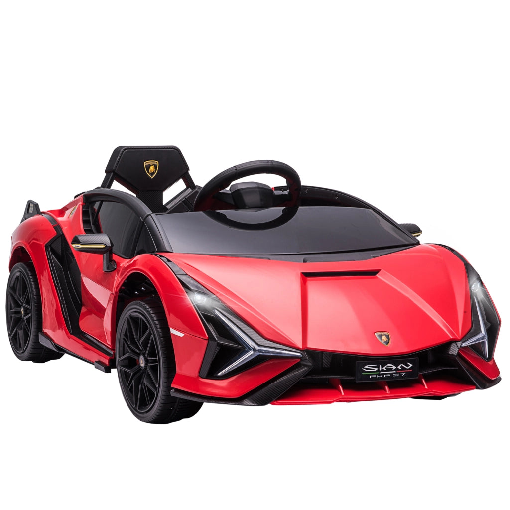 Auto Elettrica Bambini 12V Lamborghini SIAN ¨C zephmum ¨C Rosso con Telecomando