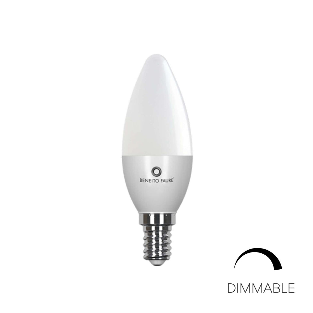 Lampadina LED Flama Dimmable E14 5,5W Retrofit 3000K 418lm 360° TRIAC Dimmerabile - Beneito & Faure per Illuminazione Interna Design