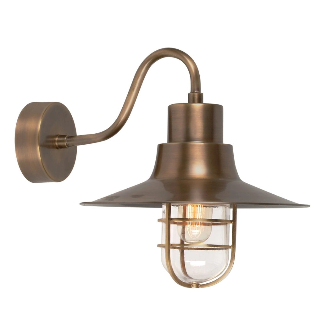 Applique esterna ottone anticato E27 60W Sheldon Elstead