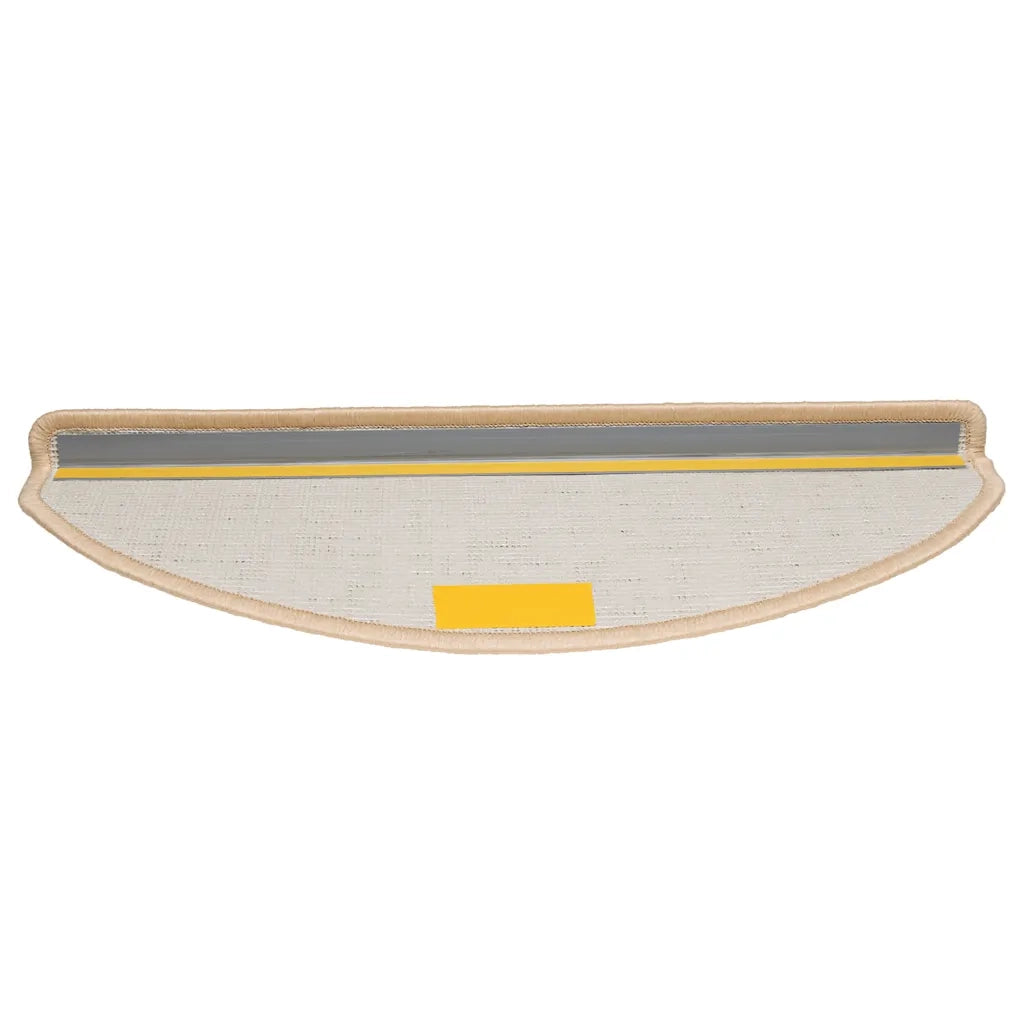 Tappetini per scale 30 pz 65x21x4 cm Crema Semicircolari Grandi 3365816