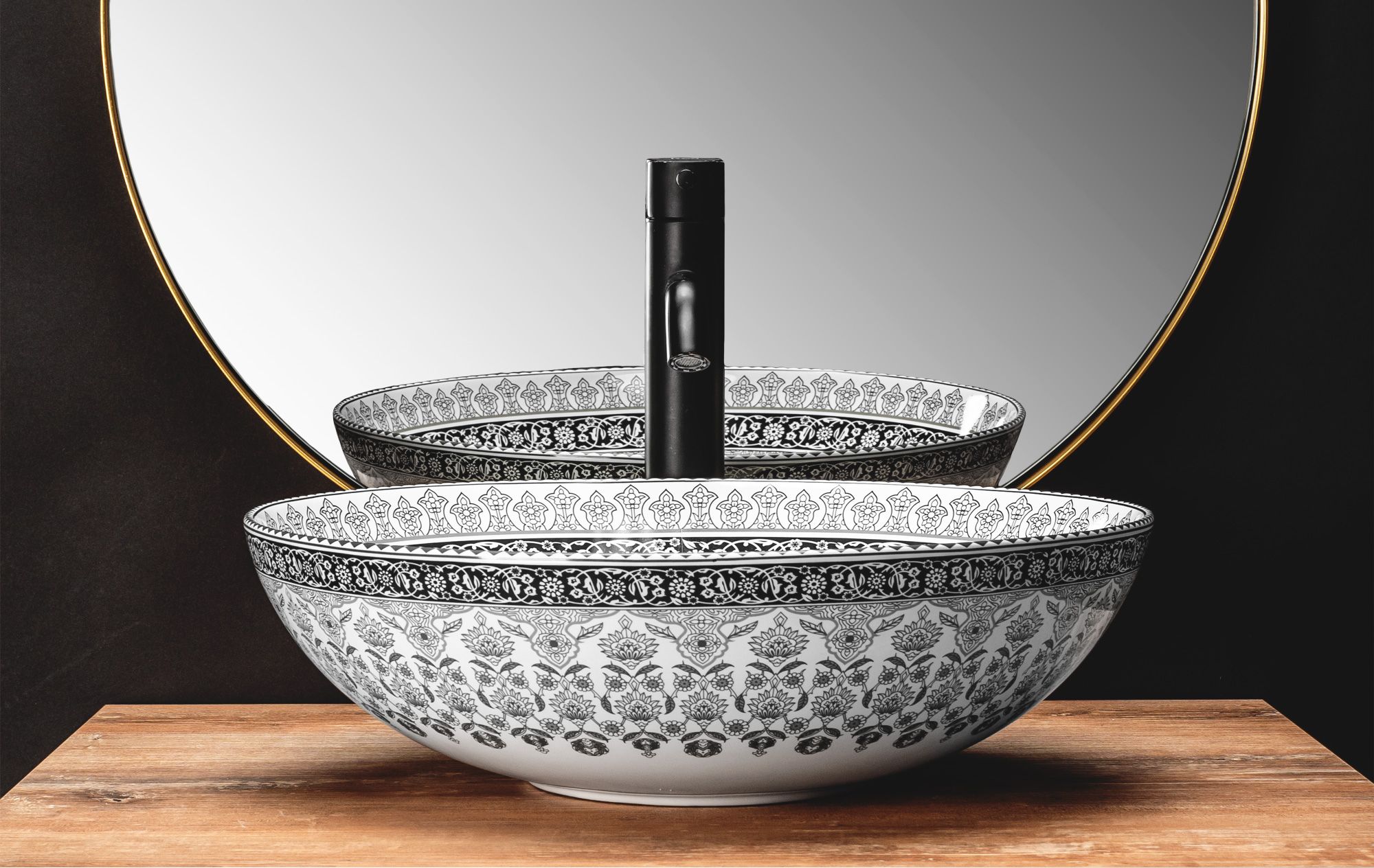 Lavabo Da Appoggio Rea Arte Dark Grey