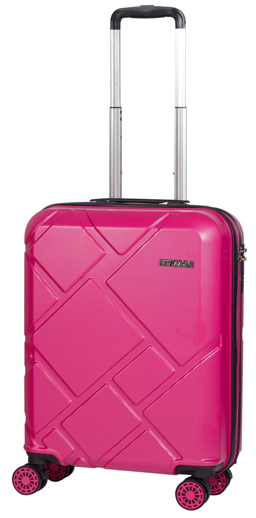 Trolley Valigia Bagaglio a Mano Rigida in ABS 4 Ruote TSA Ravizzoni Mango Fucsia