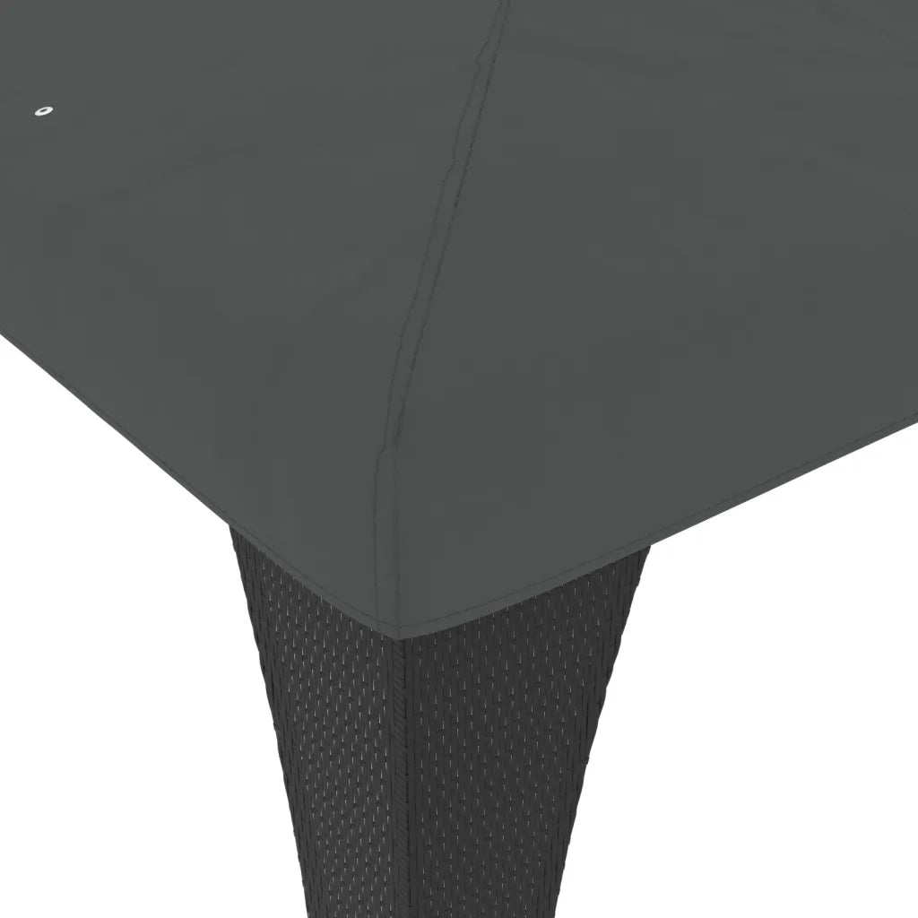Gazebo con Tetto Doppio Antracite 2,98x2,98 m in Acciaio 368441