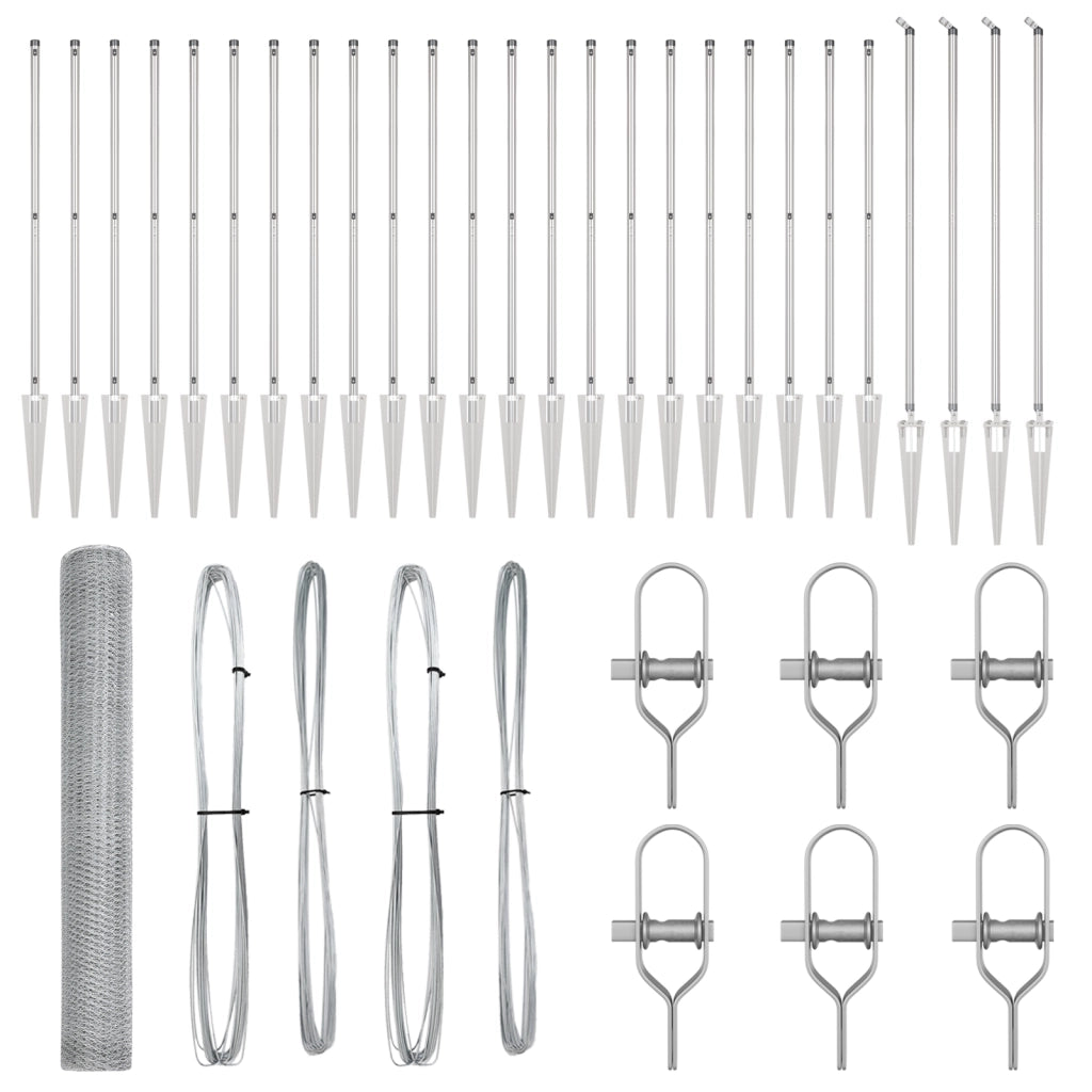 Recinzione Esagonale  1.2x50 m Acciaio Zincato