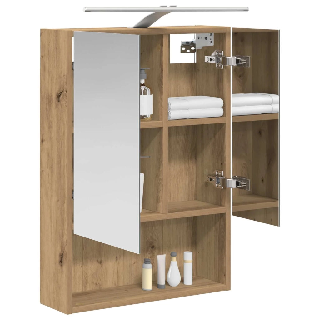 Mobiletto per specchio da bagno con porta Rovere Artigianale 889214