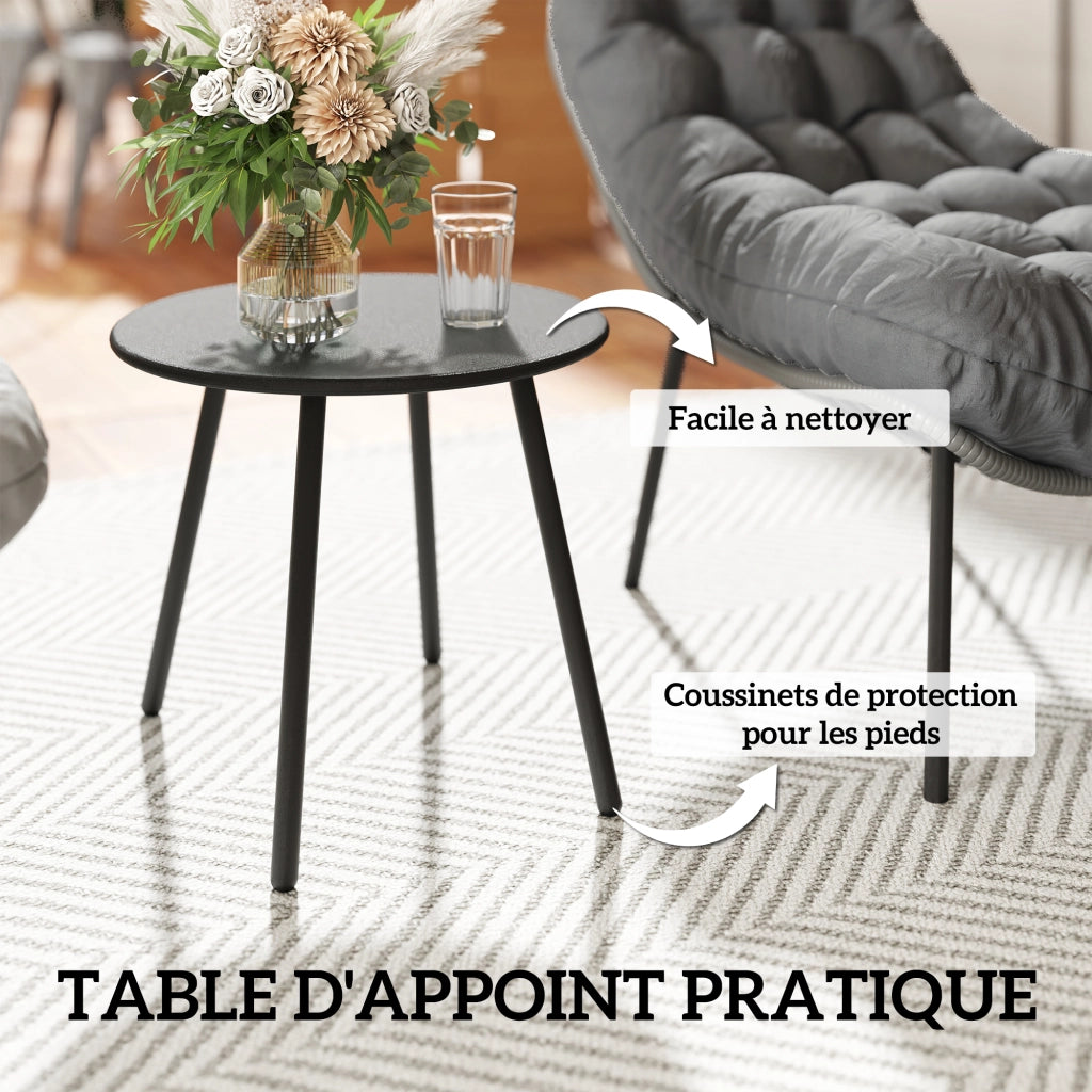 Divano da Giardino in Resina Intrecciata ¨C Minimal ¨C Grigio 2 Posti con Cuscini