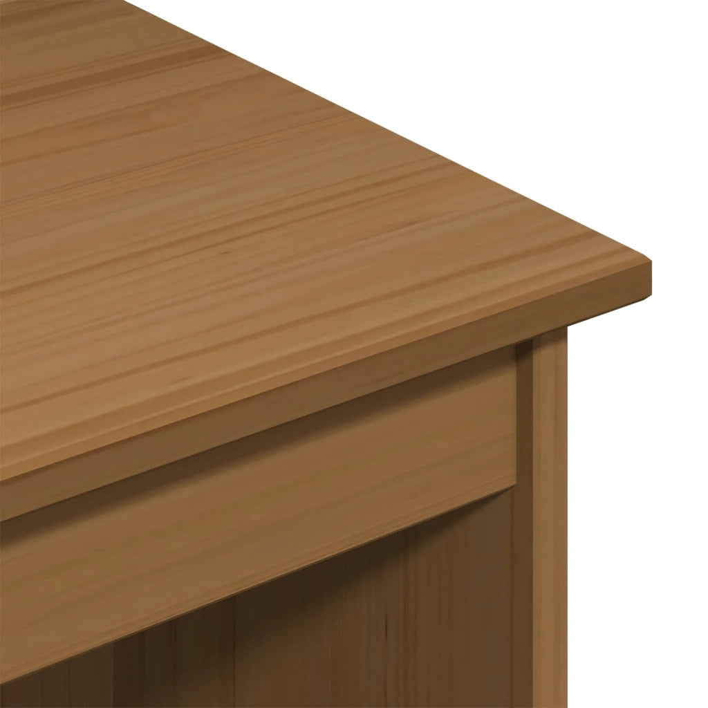 Set di Scrivania e Armadietto 2 pz Marrone Miele 3438775