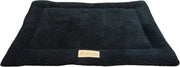 Letto per cani in Sherpa-fleece, nero, adatto a gabbia per cani da 76 cm