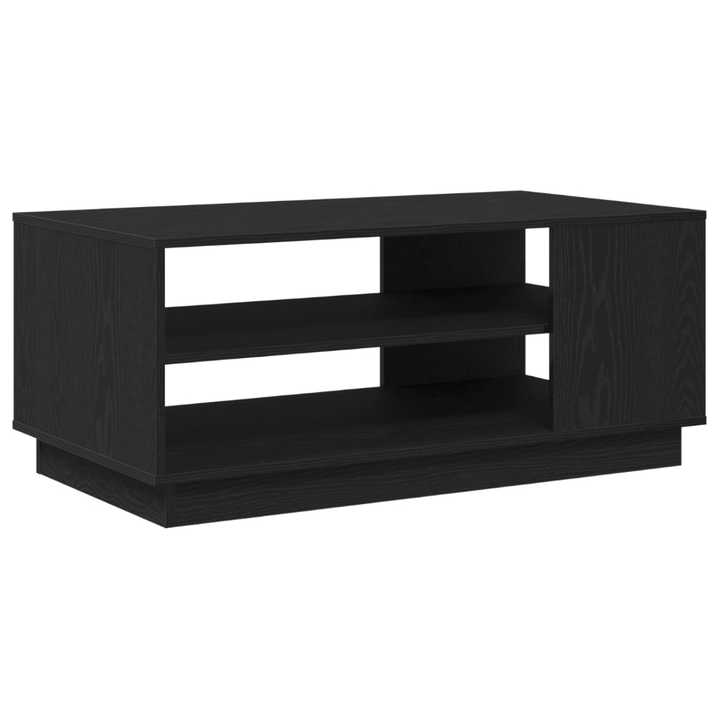 Tavolino da caffÃ¨ in rovere nero 102x55x43 cm realizzato in legno ingegnerizzato