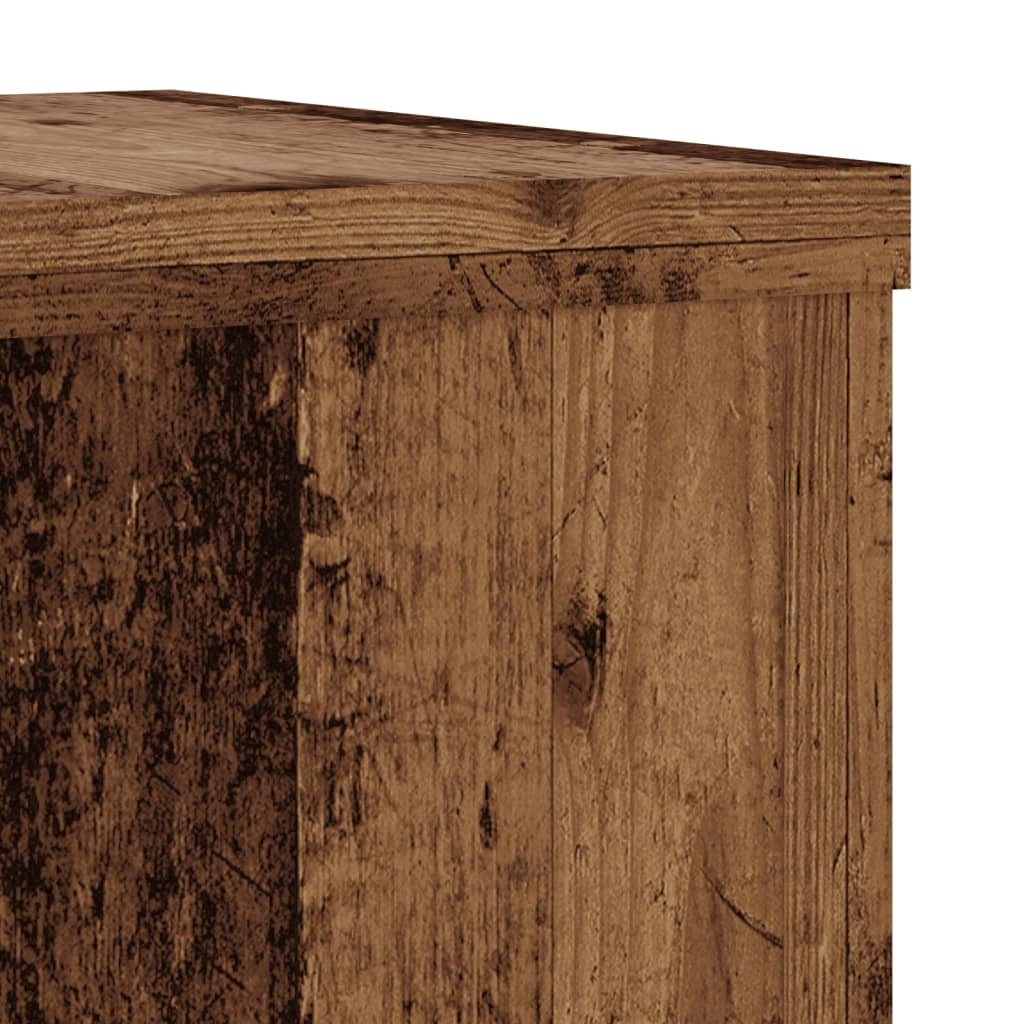Portavasi mobili per fiori set da 2 legno di recupero legno ingegnerizzato marrone 02_0045376