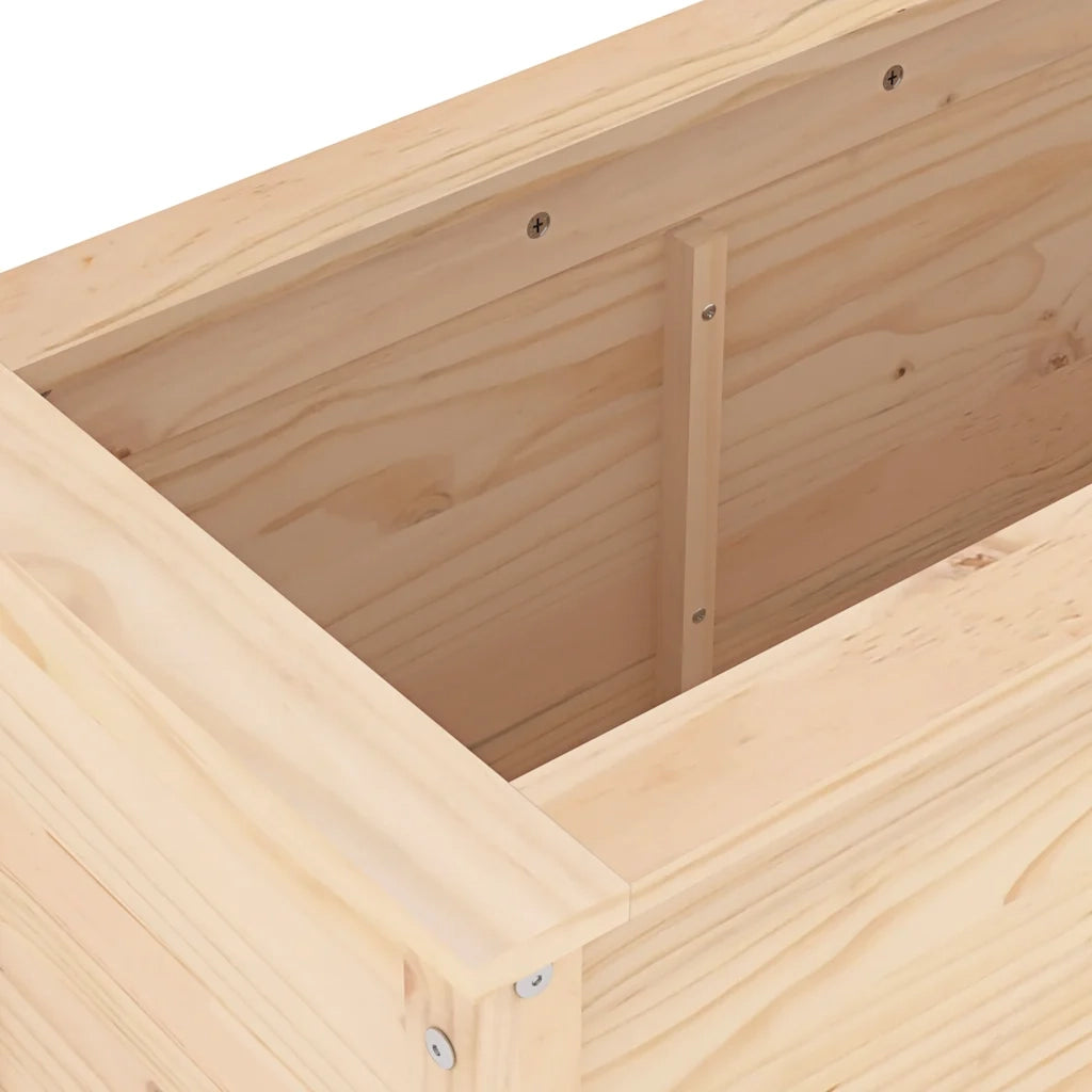 Fioriera Rialzata da Giardino 119,5x40x78cm Legno Massello Pino 825289