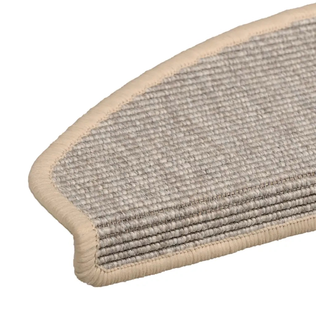 Tappetini per scale 15 pz 65x21x4 cm Argento Semicircolari Grandi 326901