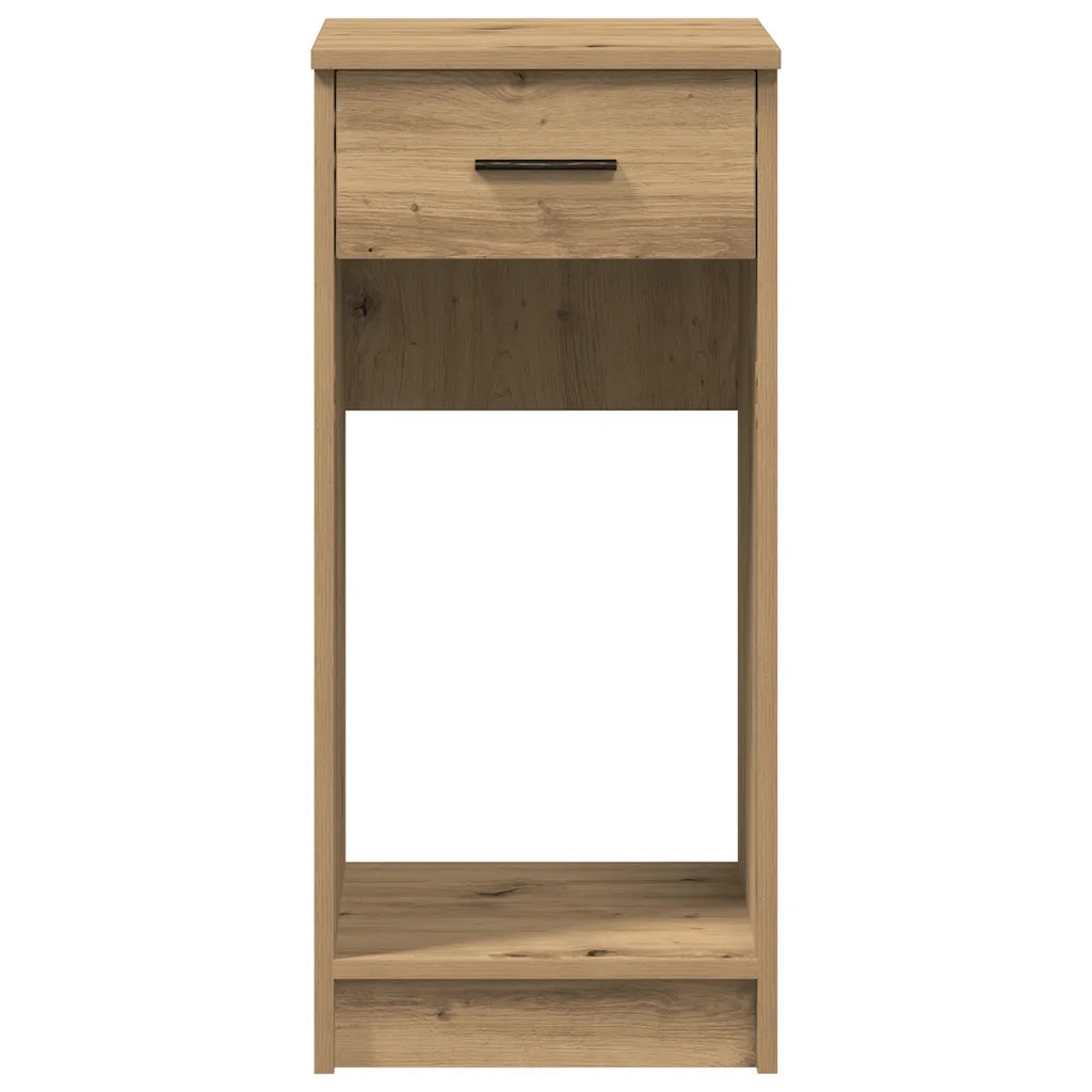 vidaXL Supporto per Computer a Torre con Cassetto Rovere 35x45x77 cm