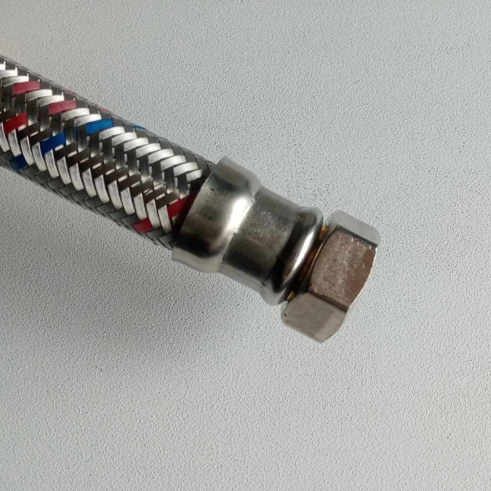 Flessibile acqua antivibrante mf da 3/4 x 40cm completo di guarnizione