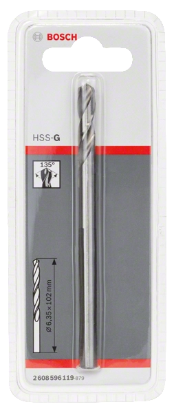 PUNTA DI CENTRAGGIO BOSCH HSS-G PER ADATTATORI FRESE STANDARD 102mm - 2608596119