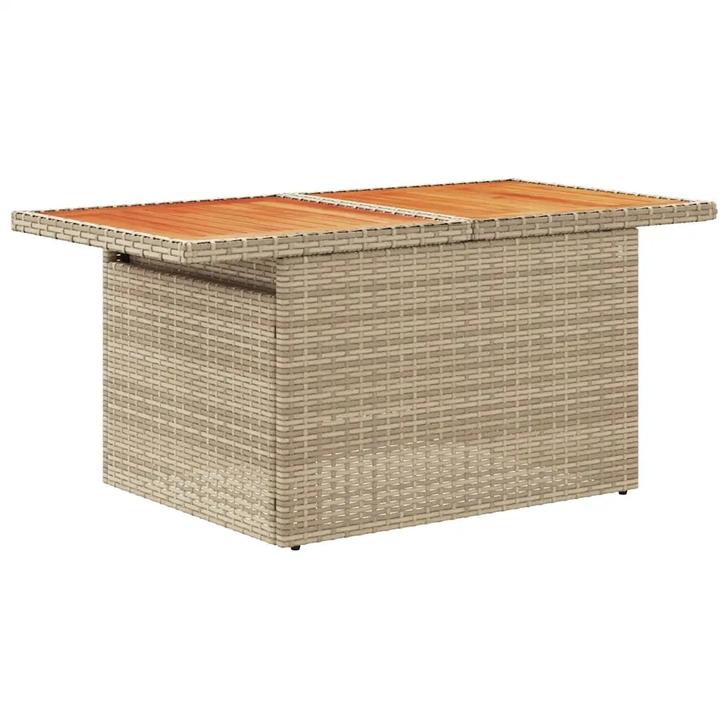 Set Divano da Giardino 5 pz con Cuscini Beige in Polyrattan 3328165