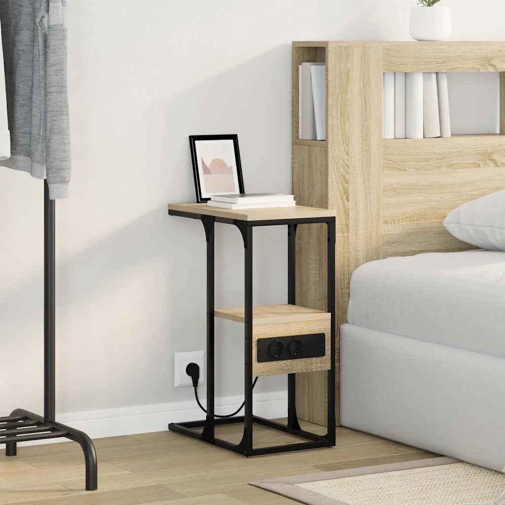 Comodino | Armadio da Notte | Mobiletto da notte con cassetto rovere sonoma 41.5 x 26 x 60.5 cm