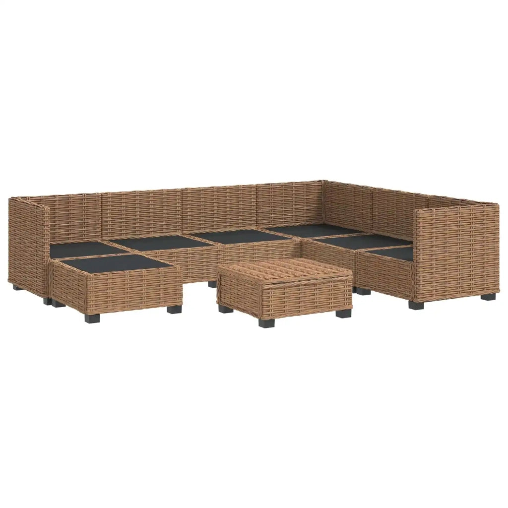 8 pz Set Lounge in Rattan con Cuscini GENDT Rattan naturale 3429862