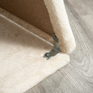 Albero Tiragraffi 60x30x76 cm con Cucce e Pannello in Sisal Marrone Chiaro