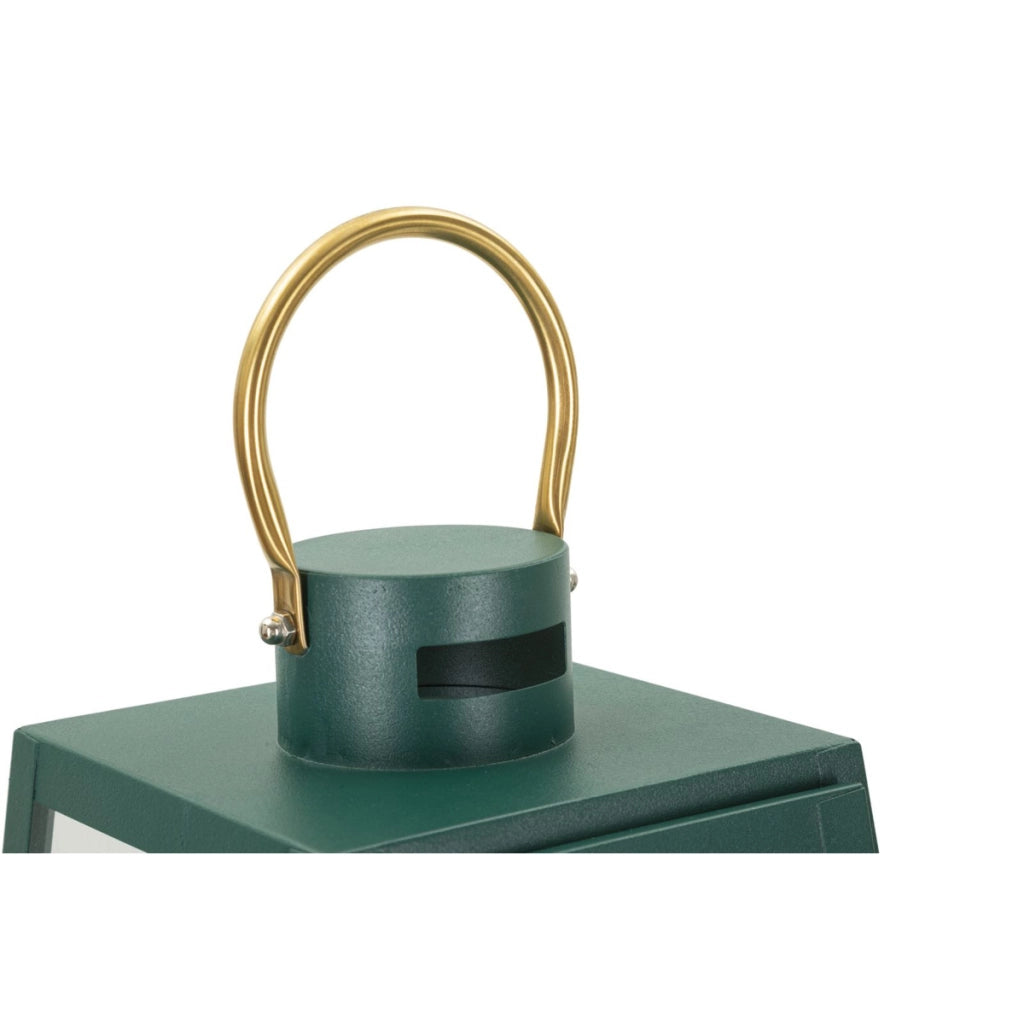 Lanterna Genofeffa, Verde, Metallo, 25x25x57 cm