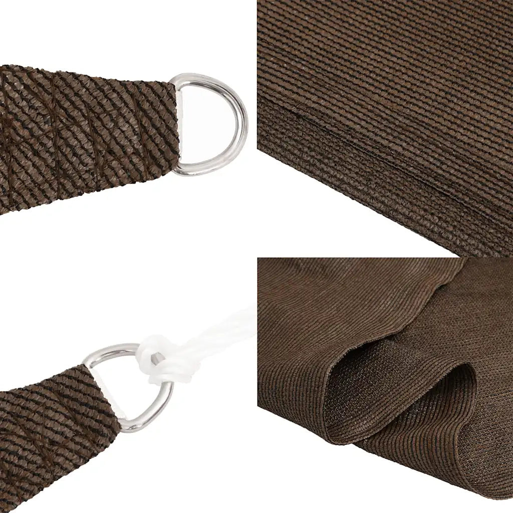 Vela Parasole 160 g/mÂ² Marrone 3x3x3 m in HDPE