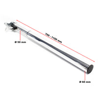 Set 4 gambe tavolo in cromo altezza regolabile 70-110 cm Piede per mobili