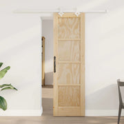 Porta scorrevole Naturale e Bianco 61 x 198,5 cm