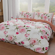 Duvetino unifamiliare 160 x 200 cm microfibra stampa digitale cuscino copri 20 bianco - Made in Italy duvetino 160x200