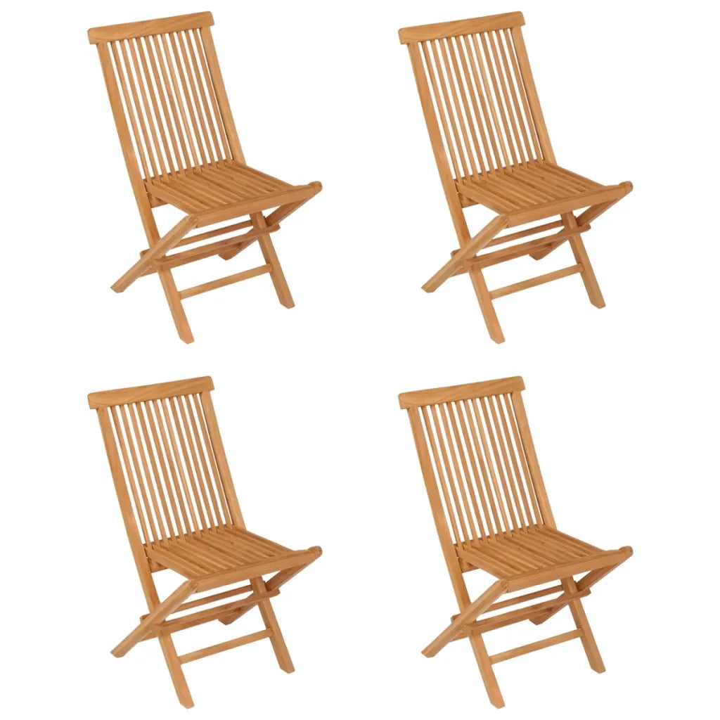 Set da Pranzo da Giardino 5 pz in Legno Massello di Teak 3059601