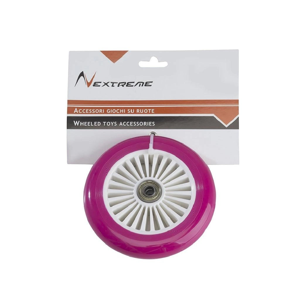 Ruota fucsia 120mm pvc con cuscinetti abec 7 per monopattini