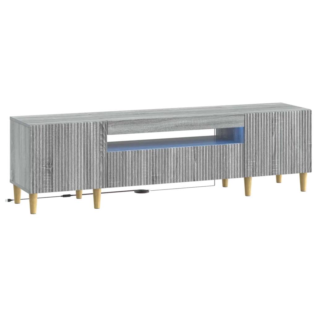 Mobile TV LED Sonoma grigio Legno ingegnerizzato 896691