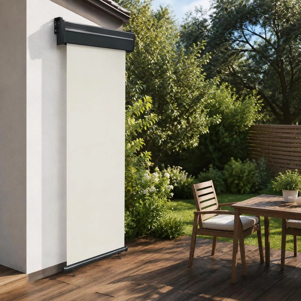Balcony Side Awning 65x250 Cm Cream