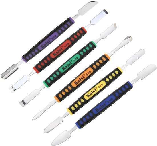 Set di Spudger a Doppia Estremità in Acciaio Inox - Wrikker Professionale - Ergonomico - Reparazione di Apertura - Strumento per la Riparazione di Dispositivi Mobili