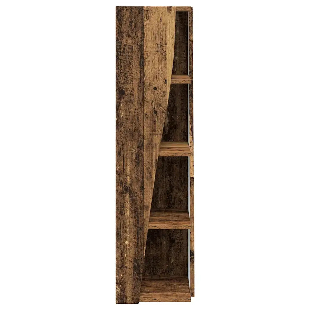 Mobile angolare Rovere fumé 27,5x27x102cm Legno multistrato 889850