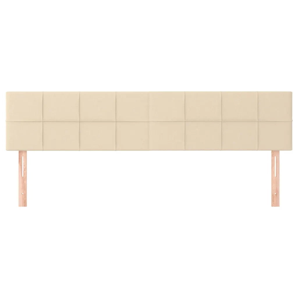 Testiera | Testata Crema 200x5x78/88 cm in Tessuto