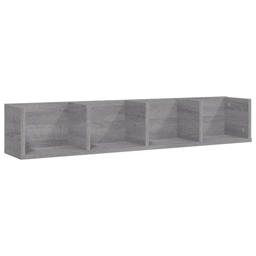 Mensola a Muro CD Grigio Sonoma 100x18x18 cm Legno Multistrato 826618