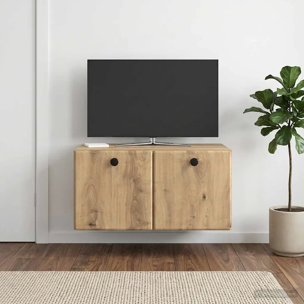 Mobile Porta TV da Muro 59,5 x 41 x 30 cm Rovere Artigianale 899194