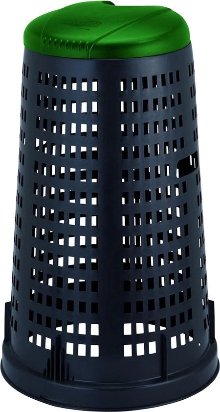 Carrello portatile, plastico, verde/nero, 100 l