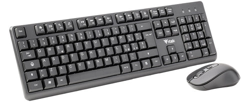 itek DEC W01 tastiera Mouse incluso Universale RF Wireless QWERTY Inglese, Italiano Nero